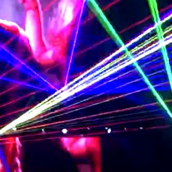 Ashley Stone at a Laser Spectacle