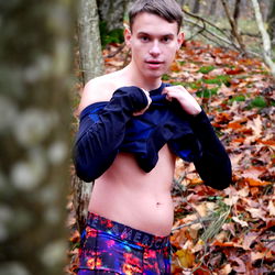 Model Shoot in a Wooded Area
