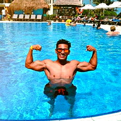 Strongman Amauri Moreno in Swimsuit