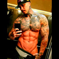 Onlyfans Model King Rico Blaze, Showcasing His Physique and Tattoos
