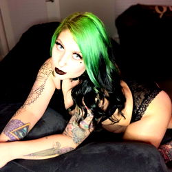 Gorgeous Gothic Vixen Posing for OnlyFans