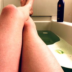 A Model in a Bathroom