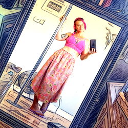 Astrid Moon's Mirror Selfie