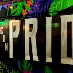 Colorful Street Art on Vehicle