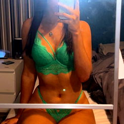 Ava Ray in Bikini on Bed