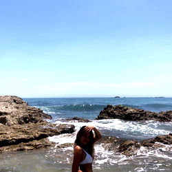 Abril Hernandez at the Beach