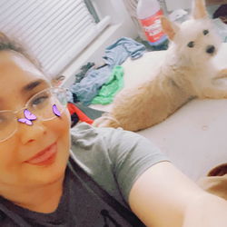 Ashley J. - Model Photo with Dog