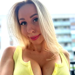 Model Posing in Yellow Top