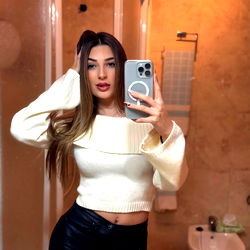 Stylish Model Posing for Selfie