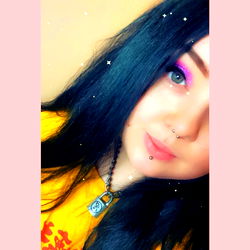 Abbie Vicious, Nottingham's Own Emo Queen with Neon Green Hair and Vivid Purple Eyes