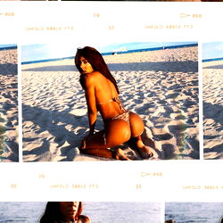 Model on a Beach Photoshoot