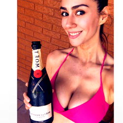 Sofia Yunes - Swimsuit Model Sharing Bubbly Moment
