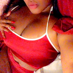 Model Zayexox in Red Lingerie