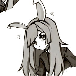 Miwa's Fan Art Featuring an Earless Bunny Character