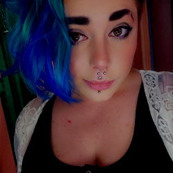 Vividly Blue Hair, Unique Style
