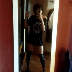 OnlyFans Model JulydaFemboy Standing in Mirror