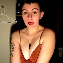 Androgynous_bystander in a Playful Pose