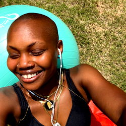 Model Sharing Joyful Moments in Fitness