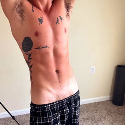 Muscular OnlyFans Model, Trey, Flexing His Ripped Physique