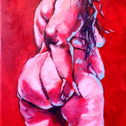 Artwork Title - Female Nude Painting