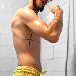 Toned Muscles and Yellow Towel