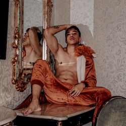 A Fashion Model Posing for a Photoshoot