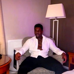 LOGAN SCOTT, UK-Based Model Sharing a Private Moment in His Hotel Room