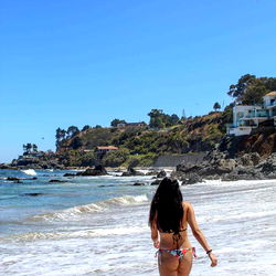 Model Ilymiau on the Beach