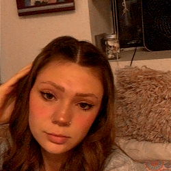 Amilee little, posing in a cozy setting