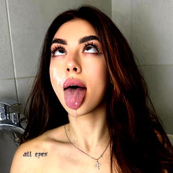 OnlyFans Model Posing with Tongue Out