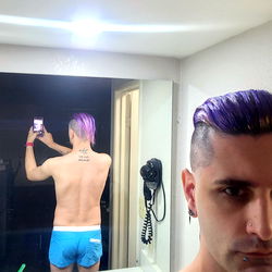 Naked Model in a Mirror Selfie