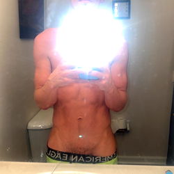 CJ's Shirtless Bathroom Mirror Selfie