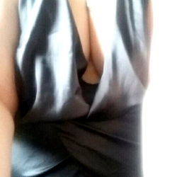 Mermaid - Stunning Black Dress with Deep V-Neck and High Shoulders