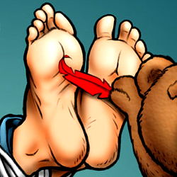 Comic Book Character's Foot Pain