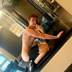 Ace Adams Showcasing His Gym Routine