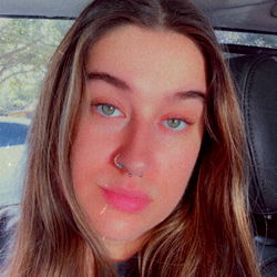 Stylish Woman with Long Hair in Car