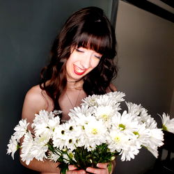 Azuri, OnlyFans Model with Daisies and Bracelet