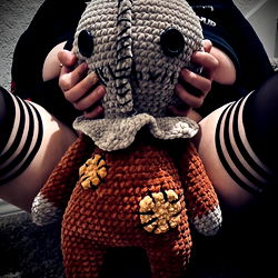 A Mara Hux Cosplay: A Knitted Darth Vader Stuffed Toy