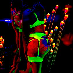 Colorful and Illuminated Performance in a Dark Environment