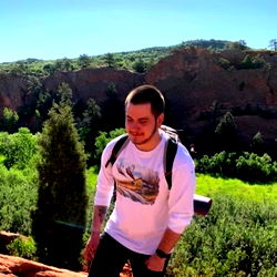 Adventurous Outdoorsy Guy in Hiking Gear