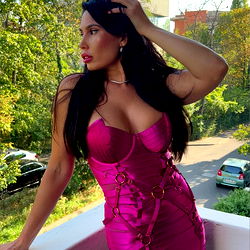 Model Alexis on Balcony