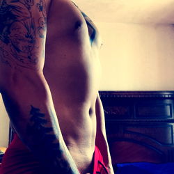 Abel Gtz, Onlyfans Model in Red Swim Trunks