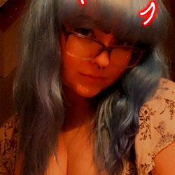 Russian Model with Blue Hair