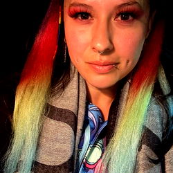 That Girl - Vivid Multicolored Hair and Unique Style in Nowhere, U.S.A.