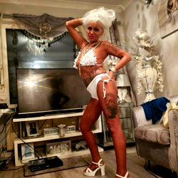 Woman in White Bikini