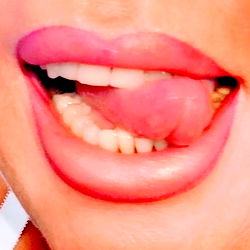 Amanda, the Onlyfans model with her tongue sticking out