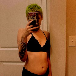 Adult Model Em Posing in Black Bikini