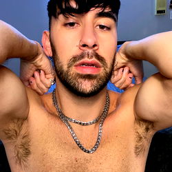 Shirtless Muscle Man in OnlyFans Advertisement