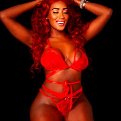 Striking Coco Barbie in a Red Lingerie Photo from Essex