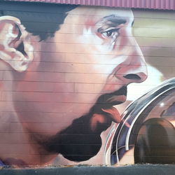 Stylish Graffiti of Basketball Player